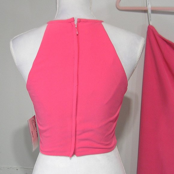 SHERRI HILL 2 Piece DRESS CORAL Size 2 - Picture 10 of 16